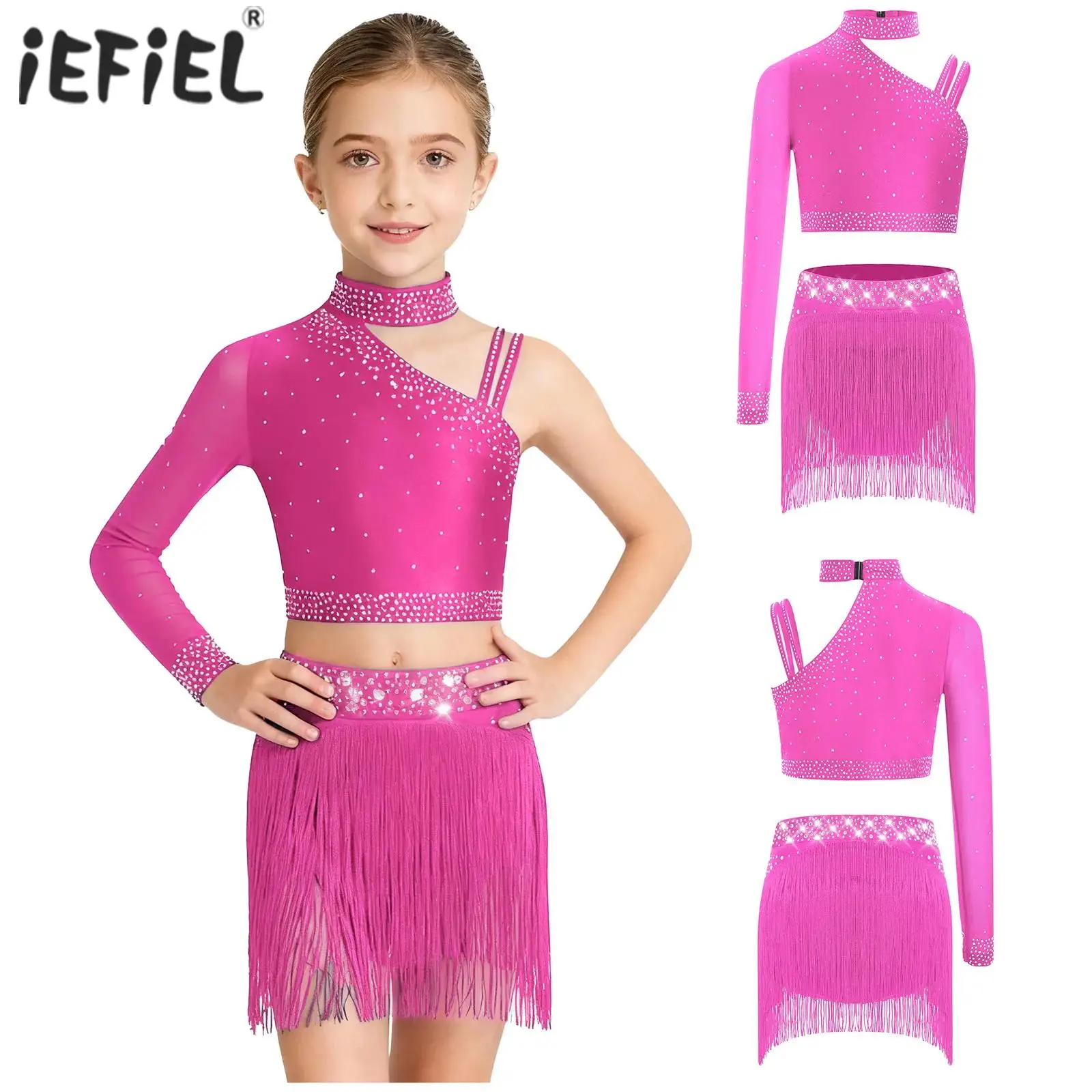 Детские балетные комплекты для девочек, танцевальный костюм, спортивная одежда, уникальные топы с плечами и бахромой для фигурного катания из двух предметов
Детские балетные комплекты для девочек, танцевальный костюм, спортивная одежда, уникальные топы с плечами и бахромой для фигурного катания из двух предметов