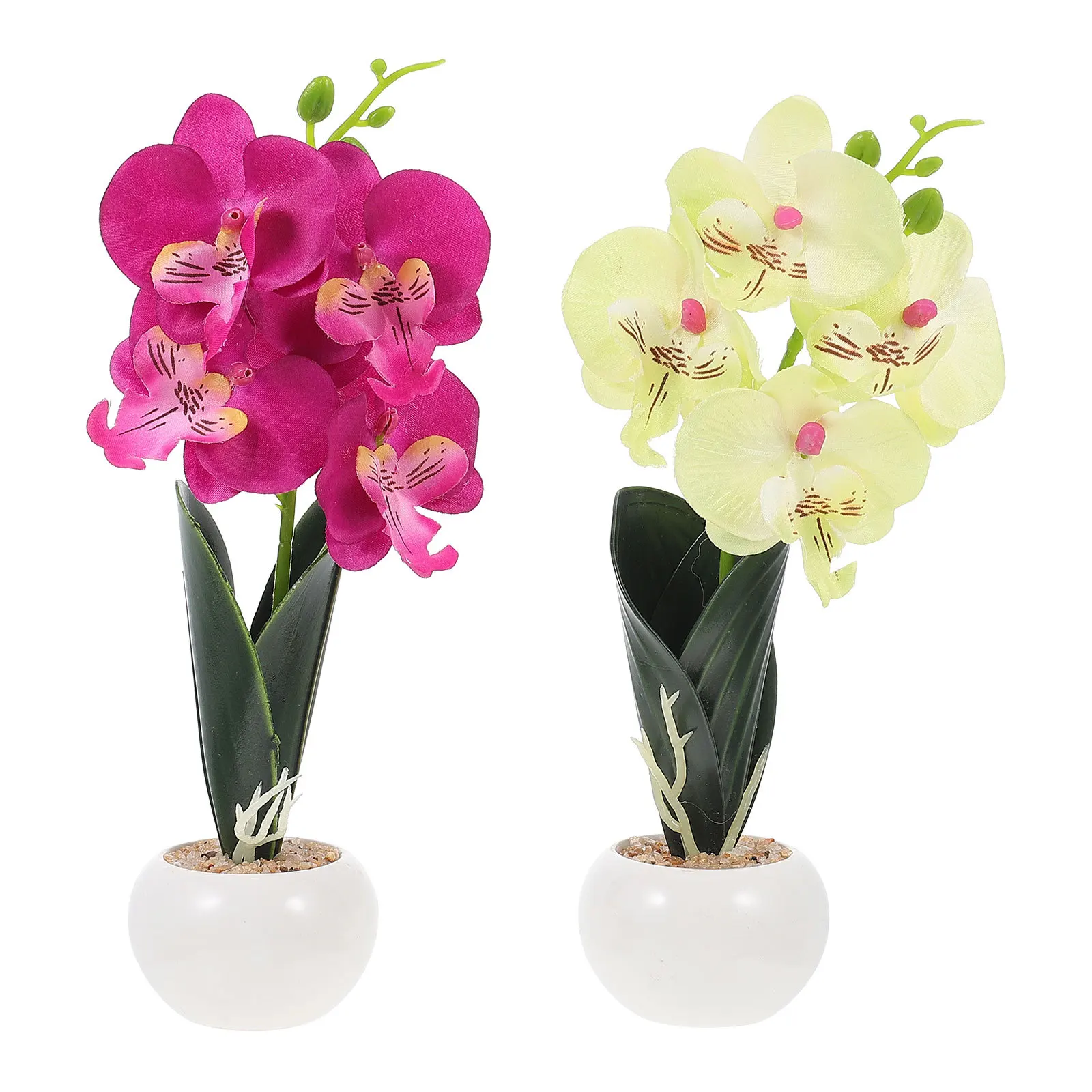 2Pcs Stylish Phalaenopsis Bonsai Decorative Plants Desk Dining Room Ornament Desk Decor Artificial Flowers Simulation Bonsai 
2Pcs Stylish Phalaenopsis Bonsai Decorative Plants Desk Dining Room Ornament Desk Decor Artificial Flowers Simulation Bonsai