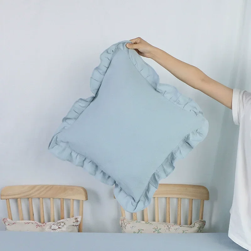100% Cotton Pink&white Pillowcase Solid Color Ruffle Pillow Cases 45x45cm Rectangle Soft and Breathable Durable Fabric Bedroom
100% Cotton Pink&white Pillowcase Solid Color Ruffle Pillow Cases 45x45cm Rectangle Soft and Breathable Durable Fabric Bedroom