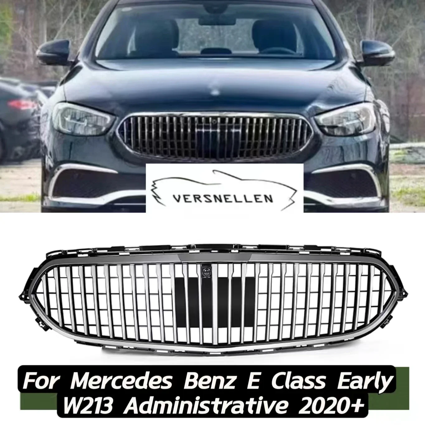 Для Mercedes Benz E Class Early W213 Administrative 2020+ Замените передние решетки радиатора, серебристый гриль в стиле Maybach
Для Mercedes Benz E Class Early W213 Administrative 2020+ Замените передние решетки радиатора, серебристый гриль в стиле Maybach