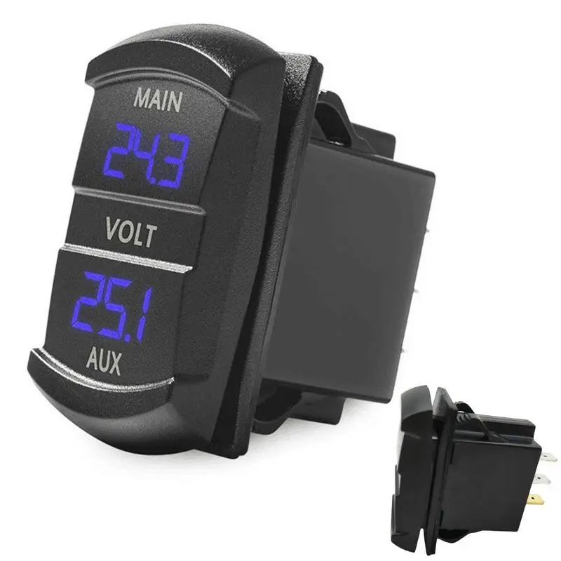 DC 12V/24V Digital Voltmeter Waterproof Car Dual Battery LED Digital Volt Meter Boat Voltage Marine Gauge Voltmeter Gauge
DC 12V/24V Digital Voltmeter Waterproof Car Dual Battery LED Digital Volt Meter Boat Voltage Marine Gauge Voltmeter Gauge