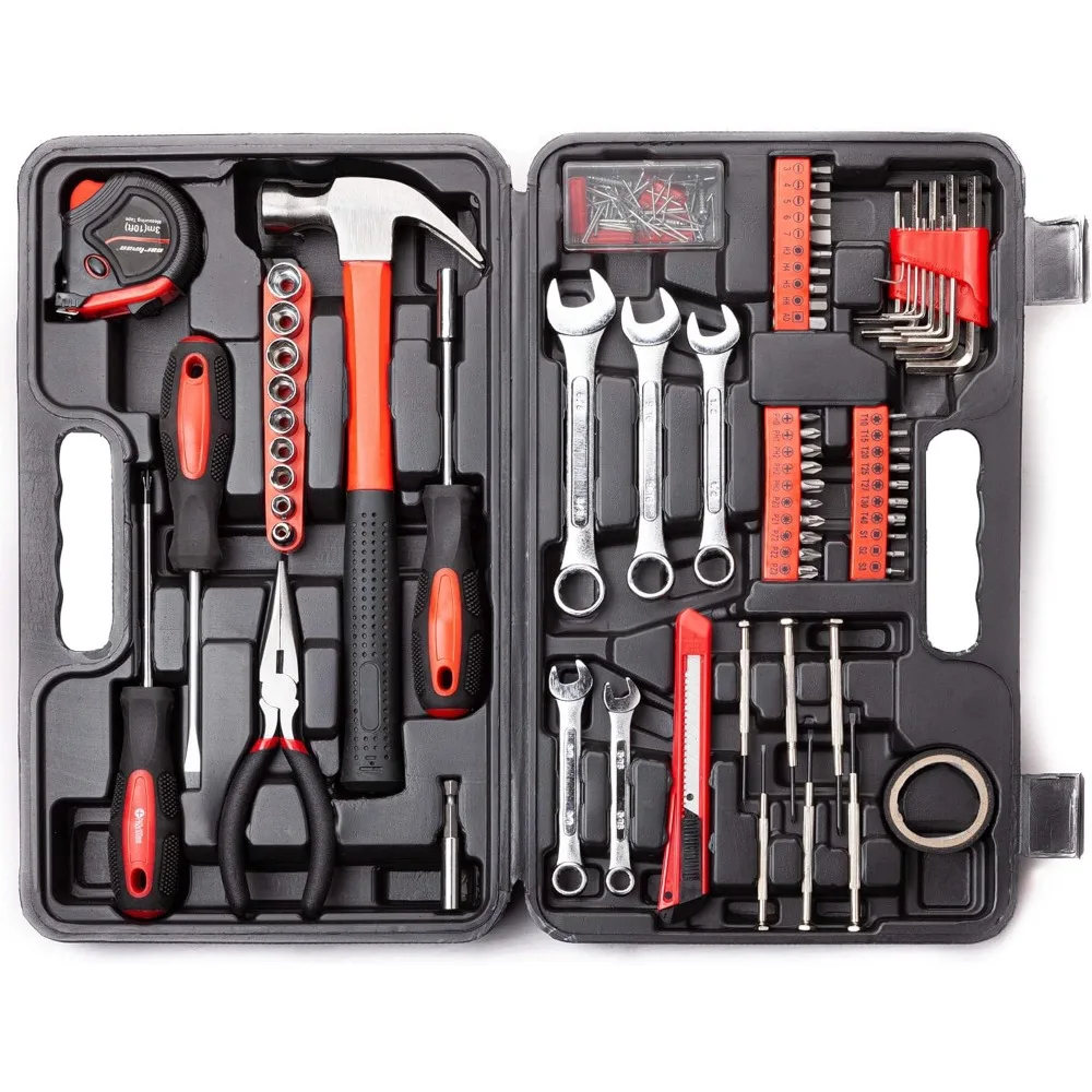 CARTMAN 148 Piece Automotive and Household Tool Set Perfect for Car Enthusiasts and DIY Home Repairs
CARTMAN 148 Piece Automotive and Household Tool Set Perfect for Car Enthusiasts and DIY Home Repairs