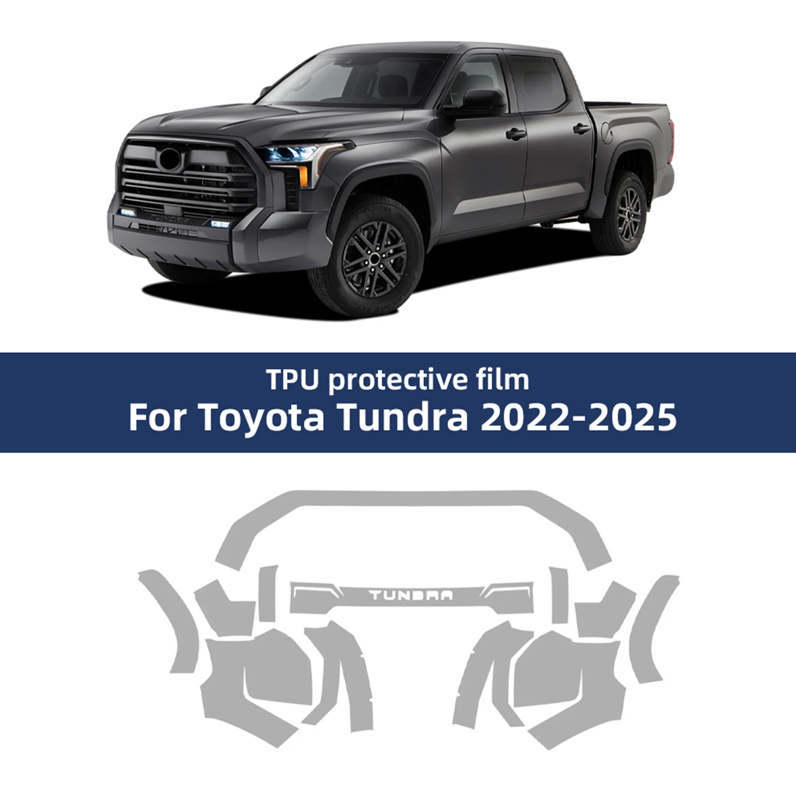 Для Toyota Tundra 2022-2025: Невидимая защитная пленка из ТПУ для автомобиля, устойчивая к царапинам, аксессуары для модификации автомобиля
Для Toyota Tundra 2022-2025: Невидимая защитная пленка из ТПУ для автомобиля, устойчивая к царапинам, аксессуары для модификации автомобиля