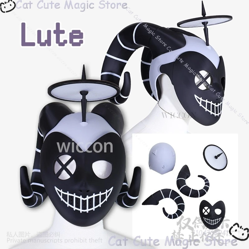 Lute Anime Hassbin Cosplay Costume 3D Mask With Horn Angel Hotel Men Women Halloween Christmas Party Roleplay Prop Customized
Lute Anime Hassbin Cosplay Costume 3D Mask With Horn Angel Hotel Men Women Halloween Christmas Party Roleplay Prop Customized