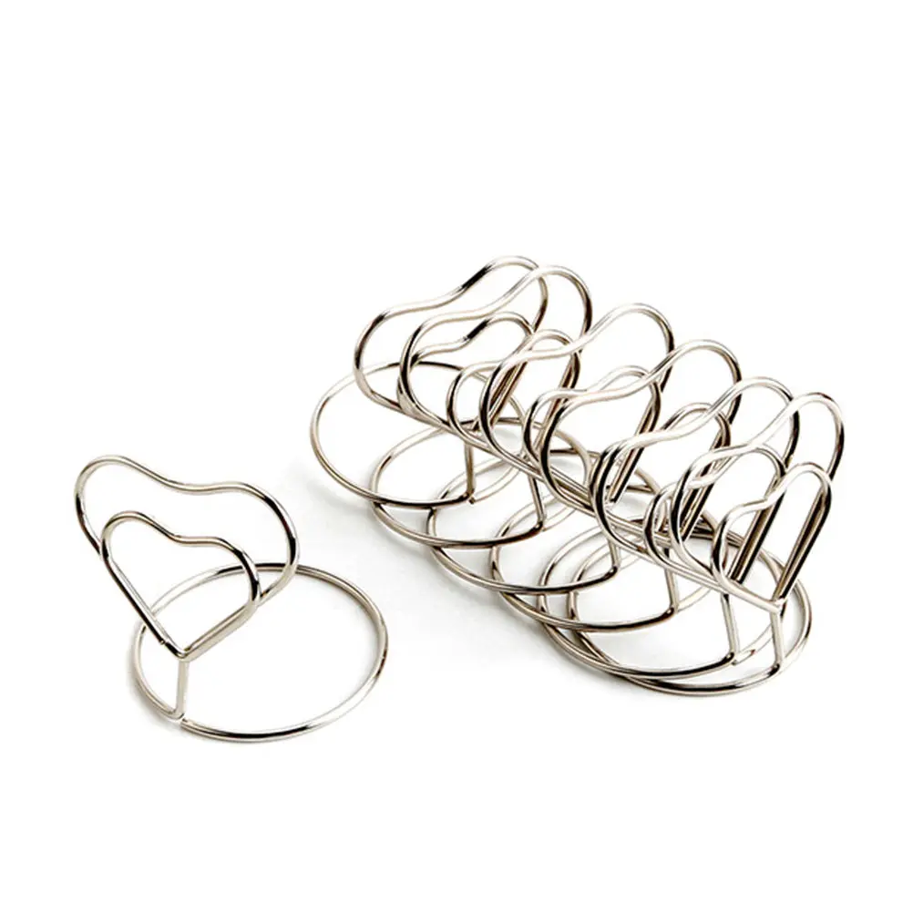 24Pcs Sturdy Heart Style Photo Clip Spiral Base Table Number Holder Name Card Stand Menu Clip for Wedding Reception Office Home
24Pcs Sturdy Heart Style Photo Clip Spiral Base Table Number Holder Name Card Stand Menu Clip for Wedding Reception Office Home