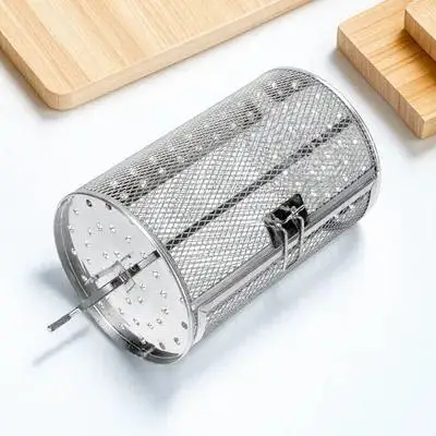 Stainless Steel Grilling Cage Universal Roasting Tool Even Heating Baking Tray for Nuts Kitchen Restaurant Family Use Anti-Rust
Stainless Steel Grilling Cage Universal Roasting Tool Even Heating Baking Tray for Nuts Kitchen Restaurant Family Use Anti-Rust