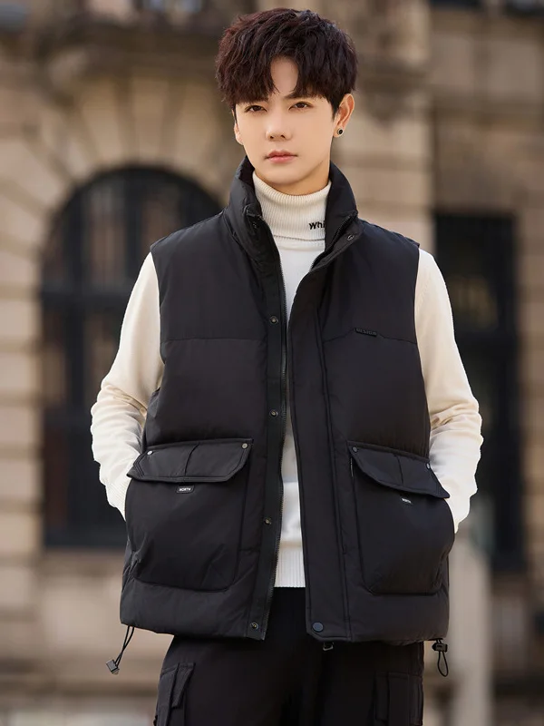 Мужской утепленный жилет в японском рабочем стиле из Гонконга: повседневный, спортивный, стеганый, с воротником-стойкой, на пуху
Мужской утепленный жилет в японском рабочем стиле из Гонконга: повседневный, спортивный, стеганый, с воротником-стойкой, на пуху