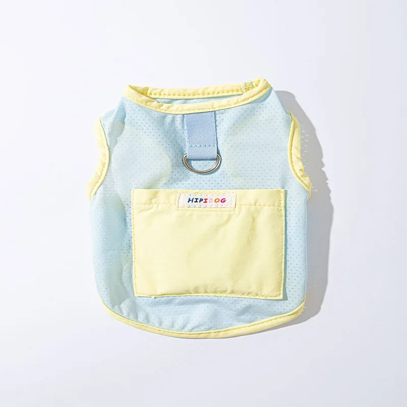 Summer Macaroon Color Dog Clothes Pomeranian Rainbow Pocket Traction Cooler Teddy Soft Pullover Cooling Pet Two Legged Coat
Summer Macaroon Color Dog Clothes Pomeranian Rainbow Pocket Traction Cooler Teddy Soft Pullover Cooling Pet Two Legged Coat