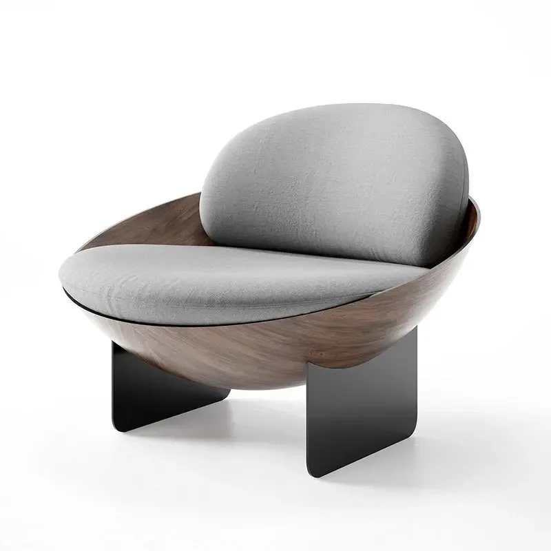 Italian light luxury single sofa, eggshell chair small apartment, living room and bedroom home 
Italian light luxury single sofa, eggshell chair small apartment, living room and bedroom home