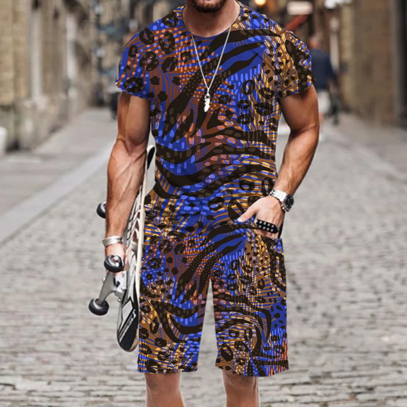 Men's T-shirt Shorts Set Tracksuit Leopard Print Fashion 2022 New Funny Tops Outfit Summer O Neck 3D Printed Casual Street Beach
Men's T-shirt Shorts Set Tracksuit Leopard Print Fashion 2022 New Funny Tops Outfit Summer O Neck 3D Printed Casual Street Beach