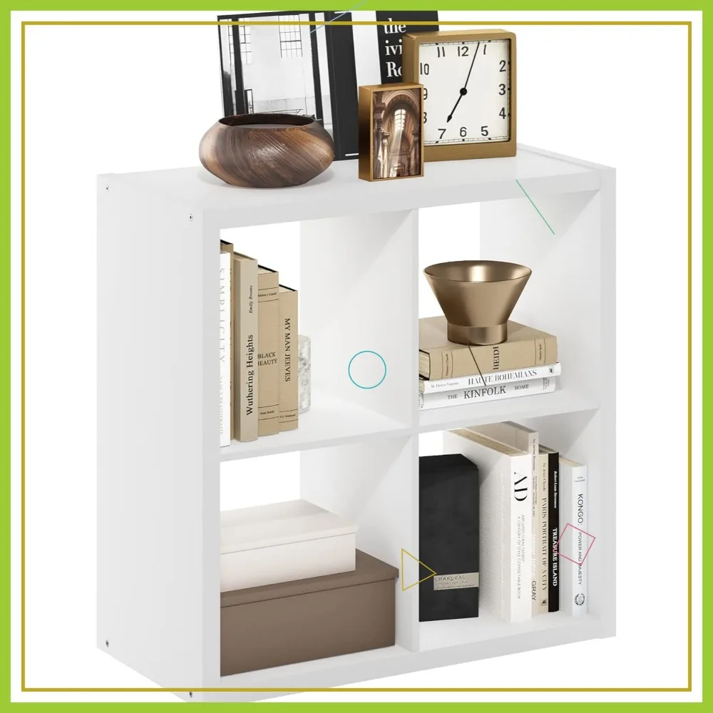 4-Cube Open Back Storage Organizer, White, 30x30x14.6 Inch Bookshelf
4-Cube Open Back Storage Organizer, White, 30x30x14.6 Inch Bookshelf