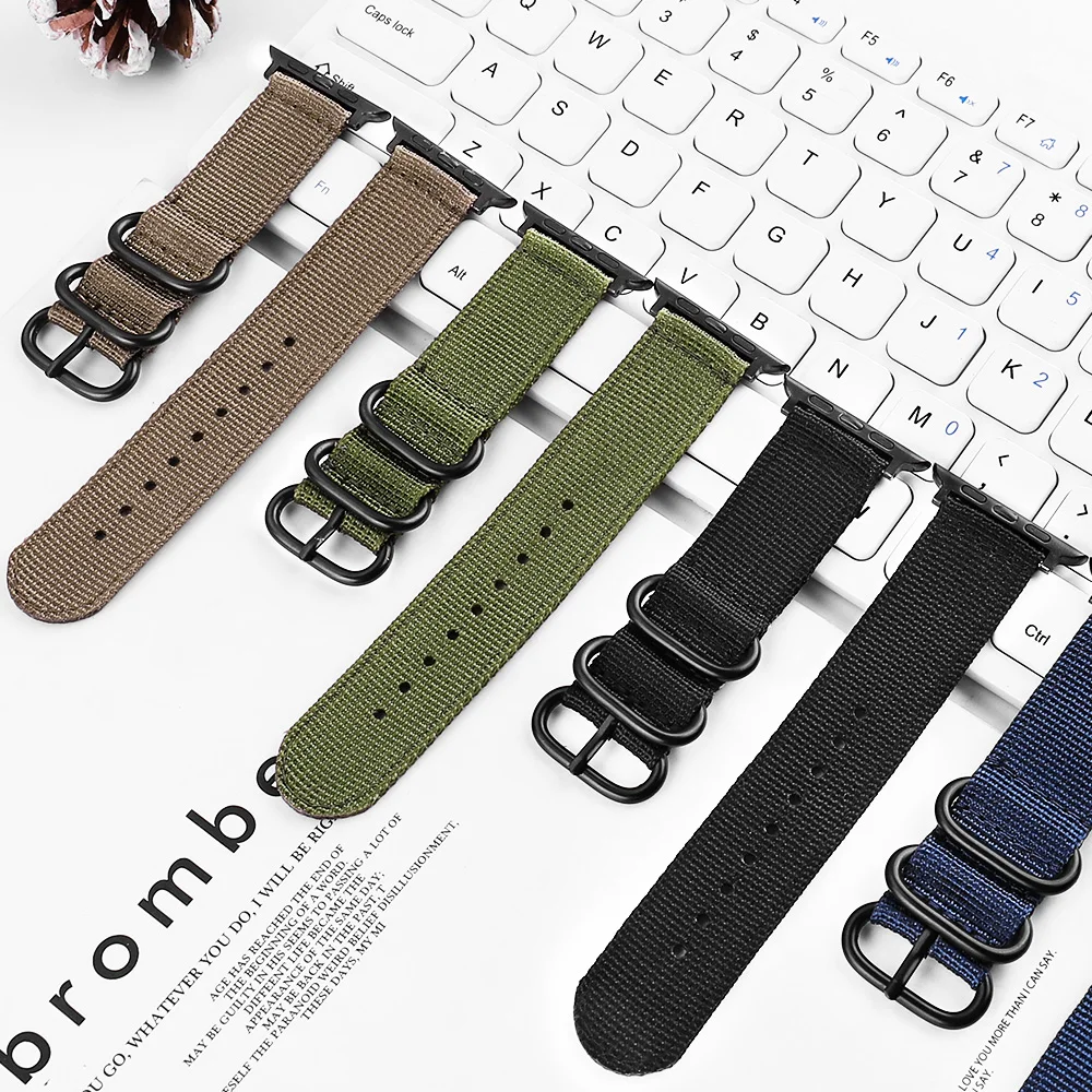 Nylon Watchband for Apple Watch Band Series Se 654 40mm/44mm Sport Strap on Smart Iwatch 4321 Breathable Bracelet Belt 42mm/38mm
Nylon Watchband for Apple Watch Band Series Se 654 40mm/44mm Sport Strap on Smart Iwatch 4321 Breathable Bracelet Belt 42mm/38mm