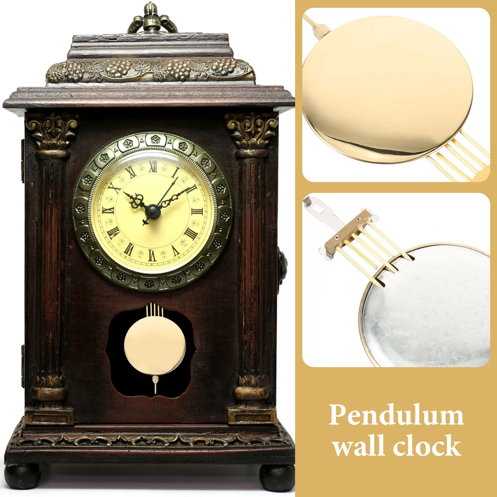 Pendulum for Clocks Accessories Vintage Replacement Mechanism Quartz Movement Golden
Pendulum for Clocks Accessories Vintage Replacement Mechanism Quartz Movement Golden