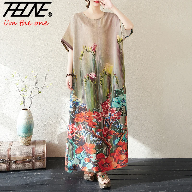THHONE Plus Size Summer Dress Women 2025 Bohemian Loose Vintage Beach Style Holiday Casual Short Sleeve Women's Clothes Dresses
THHONE Plus Size Summer Dress Women 2025 Bohemian Loose Vintage Beach Style Holiday Casual Short Sleeve Women's Clothes Dresses
