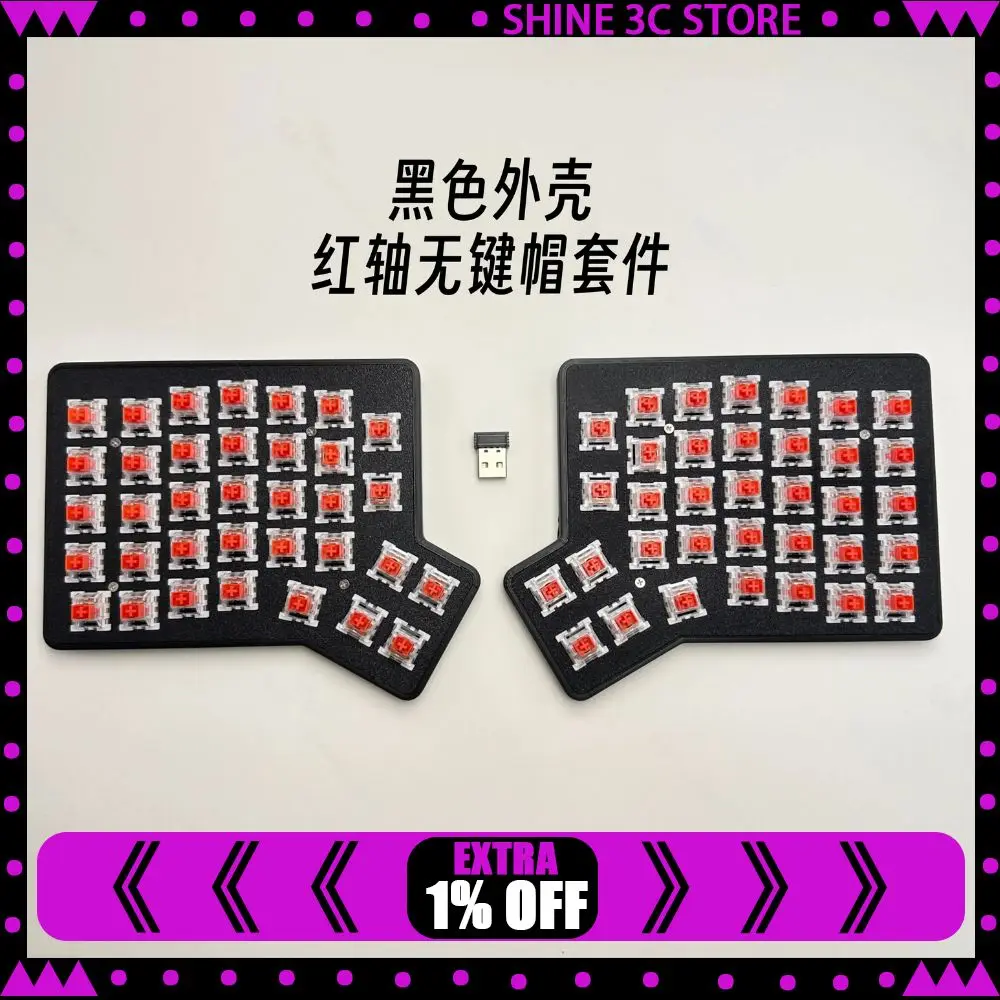 Беспроводная механическая клавиатура Redox Ergodox с раздельной конструкцией, корпусом из PLA, поддержкой горячей замены, VIAL, 2.4G, эргономичная, с формой клавиш Horn
Беспроводная механическая клавиатура Redox Ergodox с раздельной конструкцией, корпусом из PLA, поддержкой горячей замены, VIAL, 2.4G, эргономичная, с формой клавиш Horn