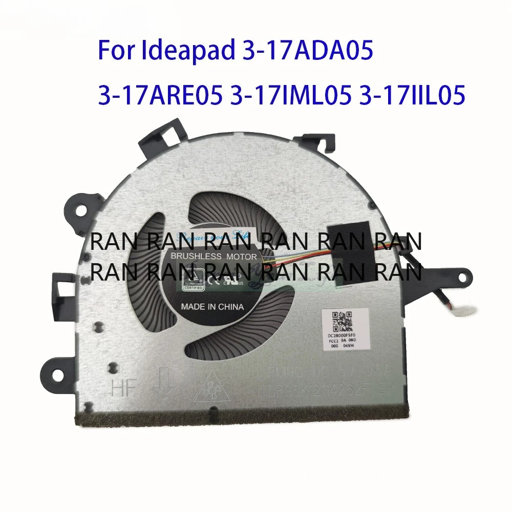 Вентилятор процессора ноутбука для Lenovo V17-IIL IdeaPad 3-17ADA05 17IIL05 17ARE05 5F10S13908 DFS5K12114262F, кулер, вентиляторы радиатора процессора, новый 
Вентилятор процессора ноутбука для Lenovo V17-IIL IdeaPad 3-17ADA05 17IIL05 17ARE05 5F10S13908 DFS5K12114262F, кулер, вентиляторы радиатора процессора, новый