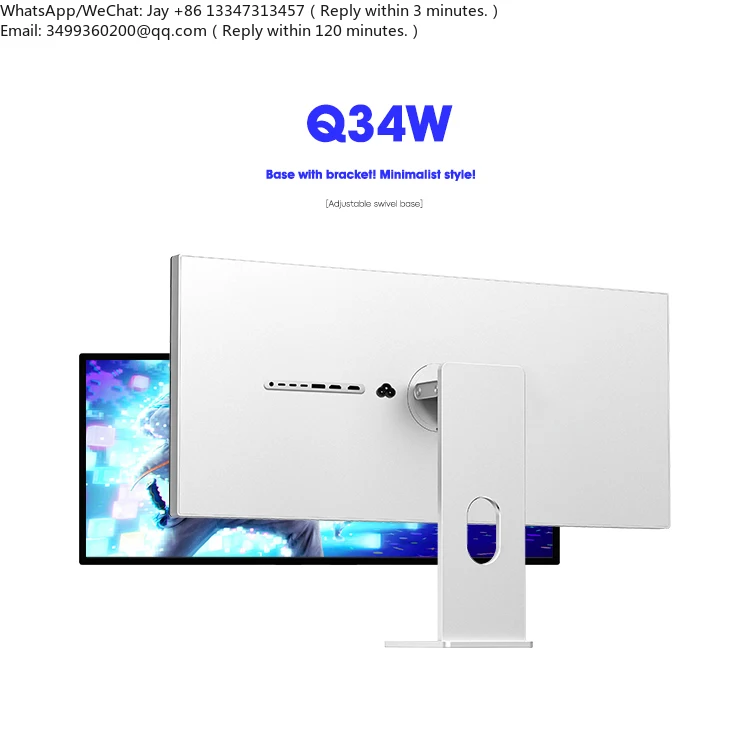 Kuycon Q34W 165hz Large square Lcd Monitor Gaming Office Desktop Computer Lcd Monitor 34Inch Ultra HD Gaming Display Monitor
Kuycon Q34W 165hz Large square Lcd Monitor Gaming Office Desktop Computer Lcd Monitor 34Inch Ultra HD Gaming Display Monitor
