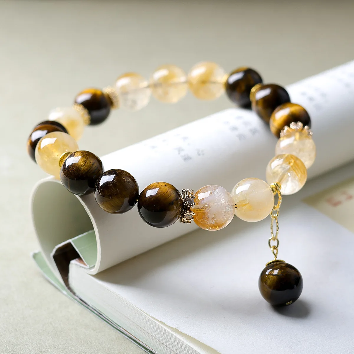 Yellow Tiger Eye Stone Yellow Pagoda Crystal Bracelet Original Cultural Play Crystal New Chinese Style Bracelet
Yellow Tiger Eye Stone Yellow Pagoda Crystal Bracelet Original Cultural Play Crystal New Chinese Style Bracelet