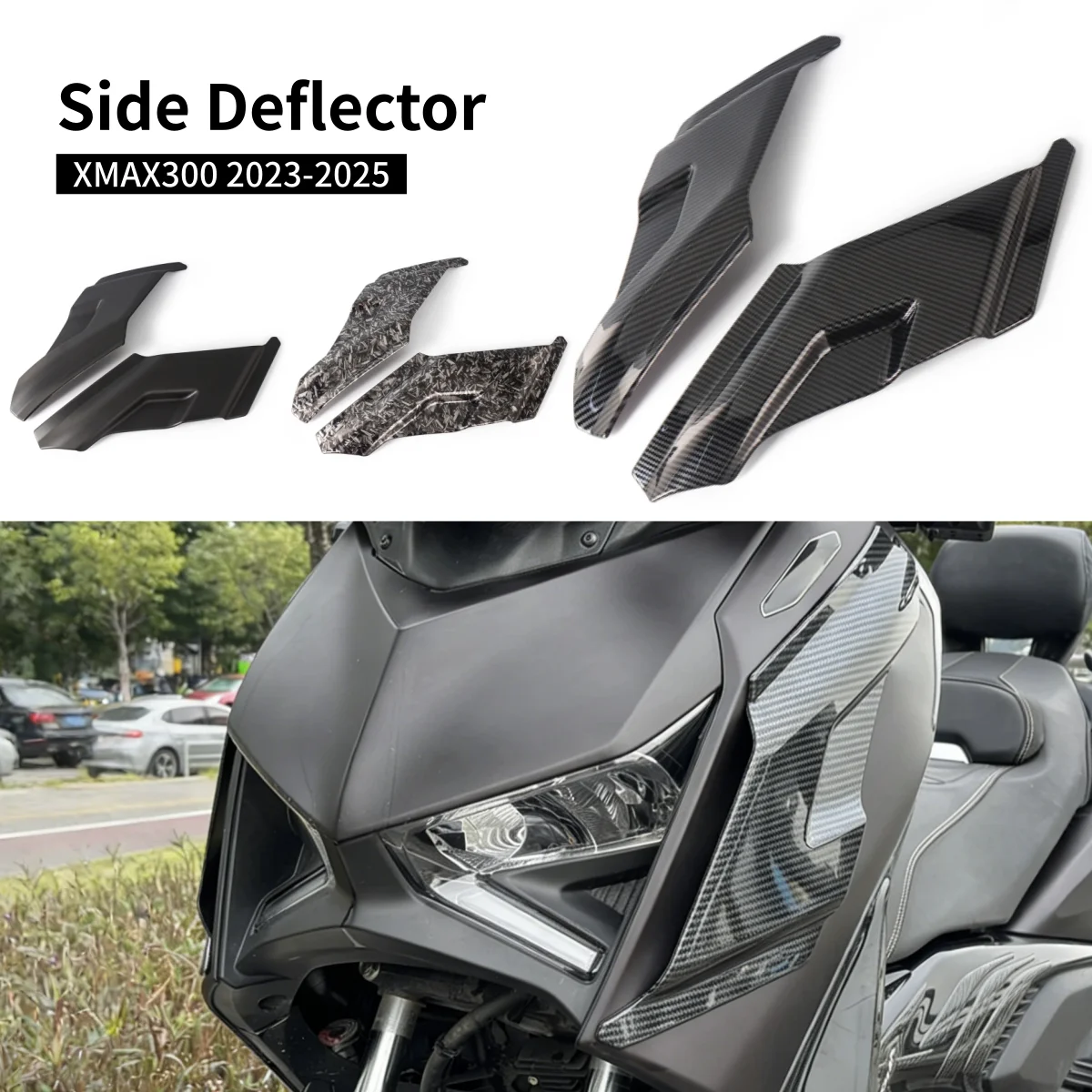 Боковые обтекатели (дефлекторы) для мотоцикла Yamaha XMAX300 (X-MAX 300) 2023, 2024, 2025 годов выпуска
Боковые обтекатели (дефлекторы) для мотоцикла Yamaha XMAX300 (X-MAX 300) 2023, 2024, 2025 годов выпуска