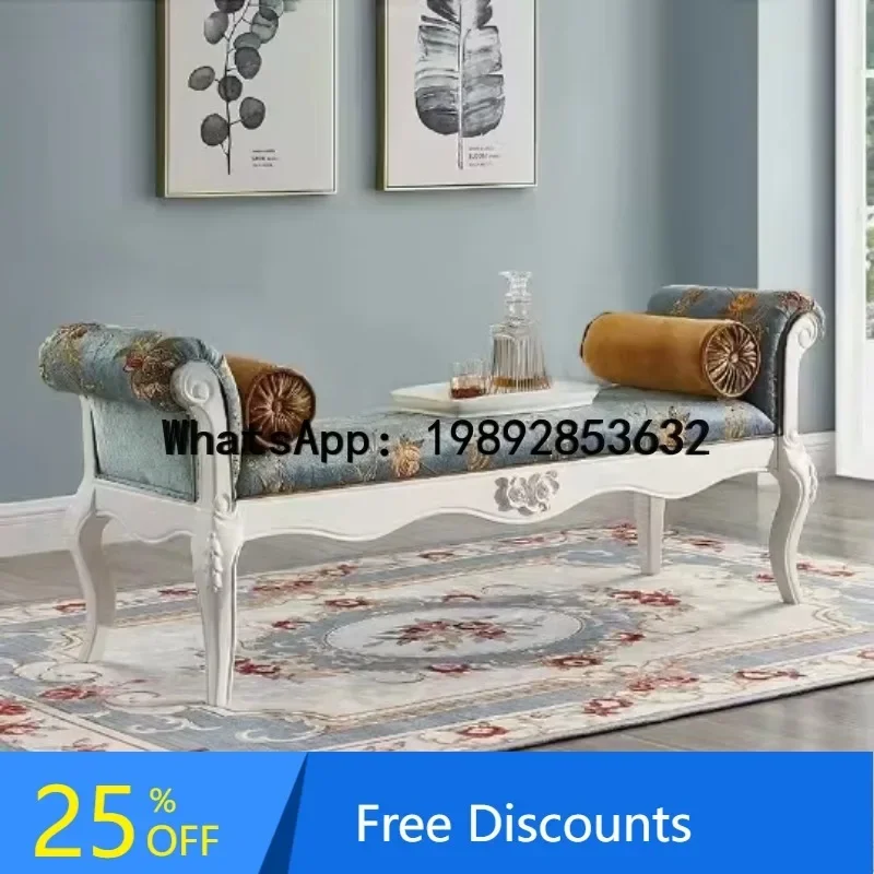 S1 Bedroom Bed End Sofa All Solid Wood Bed End Sofa Shoe Changing Stool Cloakroom Stool
S1 Bedroom Bed End Sofa All Solid Wood Bed End Sofa Shoe Changing Stool Cloakroom Stool