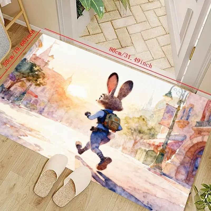 1 шт. Zootopia Judy Hopps кролик аниме персонаж мультфильма напольный коврик, эстетический акварельный городской пейзаж приключения нескользящий коврик для
1 шт. Zootopia Judy Hopps кролик аниме персонаж мультфильма напольный коврик, эстетический акварельный городской пейзаж приключения нескользящий коврик для