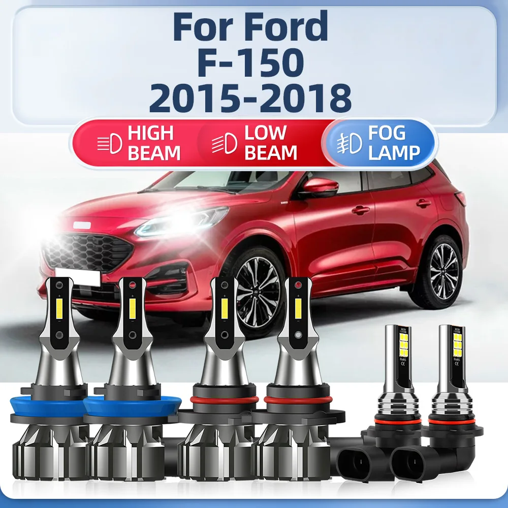 Canbus LED Headlights 60000LM 360W Super Bright Auto Lights Bulbs 12V Fog Lamps 6000K For Ford F-150 2015 2016 2017 2018
Canbus LED Headlights 60000LM 360W Super Bright Auto Lights Bulbs 12V Fog Lamps 6000K For Ford F-150 2015 2016 2017 2018