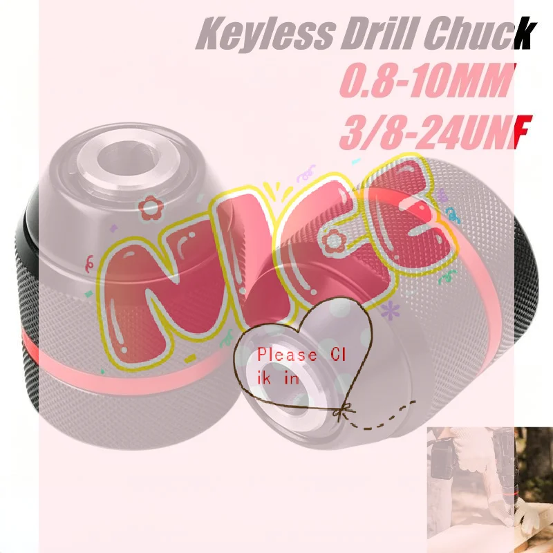 【BA】10mm Hard Metal Drill Chuck Self Locking Keyless Electric Tools 3/8-24UNF Thread For Rechargeable Electric Drills
【BA】10mm Hard Metal Drill Chuck Self Locking Keyless Electric Tools 3/8-24UNF Thread For Rechargeable Electric Drills