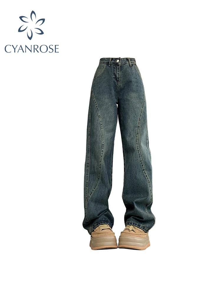 Women's Blue Jeans Vintage 90s Aesthetic Y2k Denim Trousers Harajuku High Waist Cowboy Pants Japanese 2000s Style Trashy Clothes
Women's Blue Jeans Vintage 90s Aesthetic Y2k Denim Trousers Harajuku High Waist Cowboy Pants Japanese 2000s Style Trashy Clothes