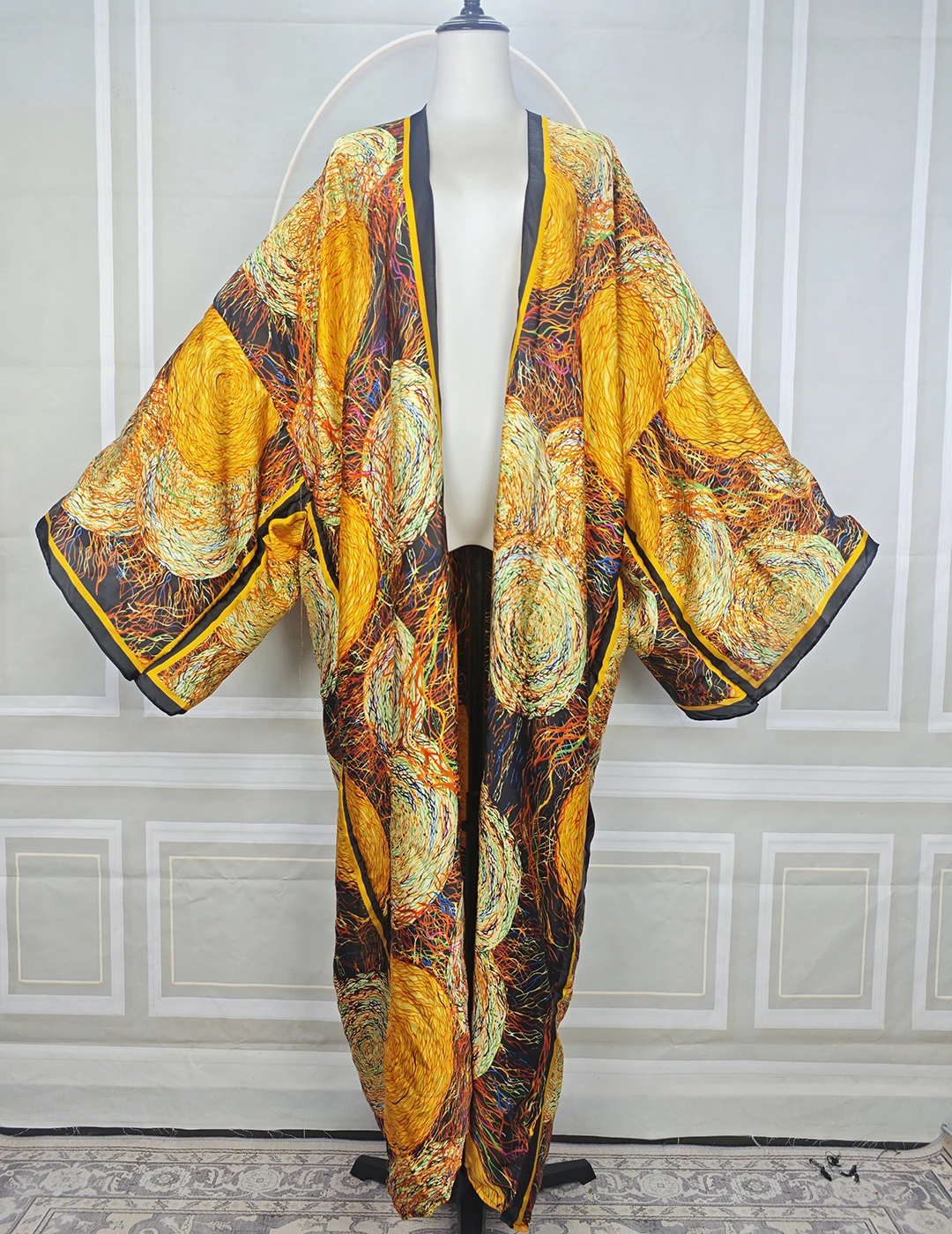 Muslim African Fashion Sunflower Printed Long Kimonos Summer Popular Women Beach Bikini Cover Up African Riche Lady Duster
Muslim African Fashion Sunflower Printed Long Kimonos Summer Popular Women Beach Bikini Cover Up African Riche Lady Duster