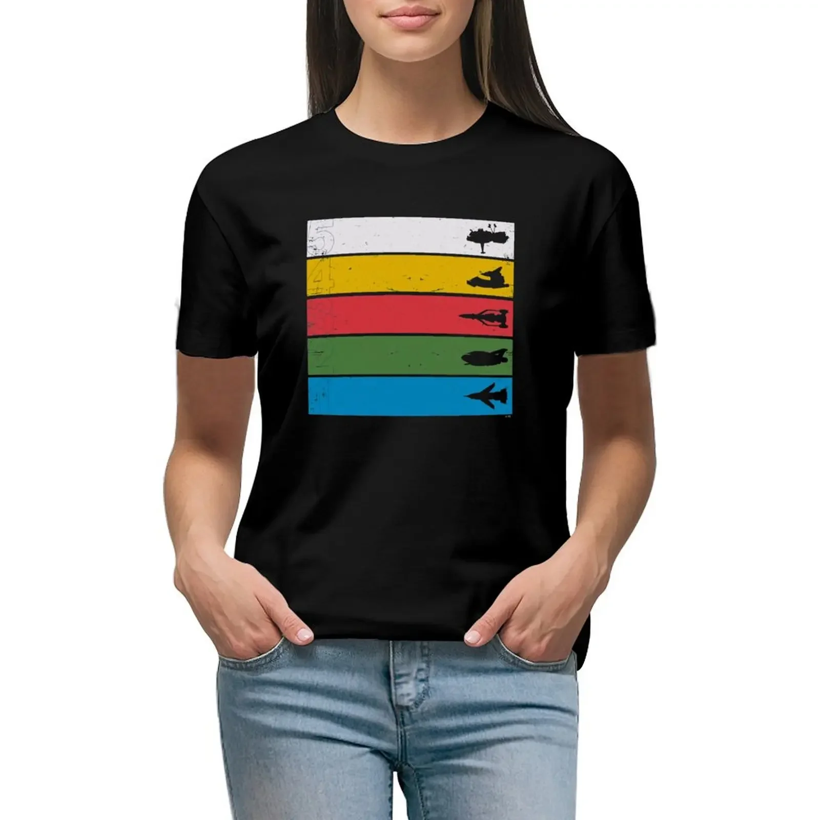 Thunderbirds Classic - Birds Silhouettes on Stripes T-Shirt heavyweights oversized hippie clothes plain white t shirts for Women
Thunderbirds Classic - Birds Silhouettes on Stripes T-Shirt heavyweights oversized hippie clothes plain white t shirts for Women