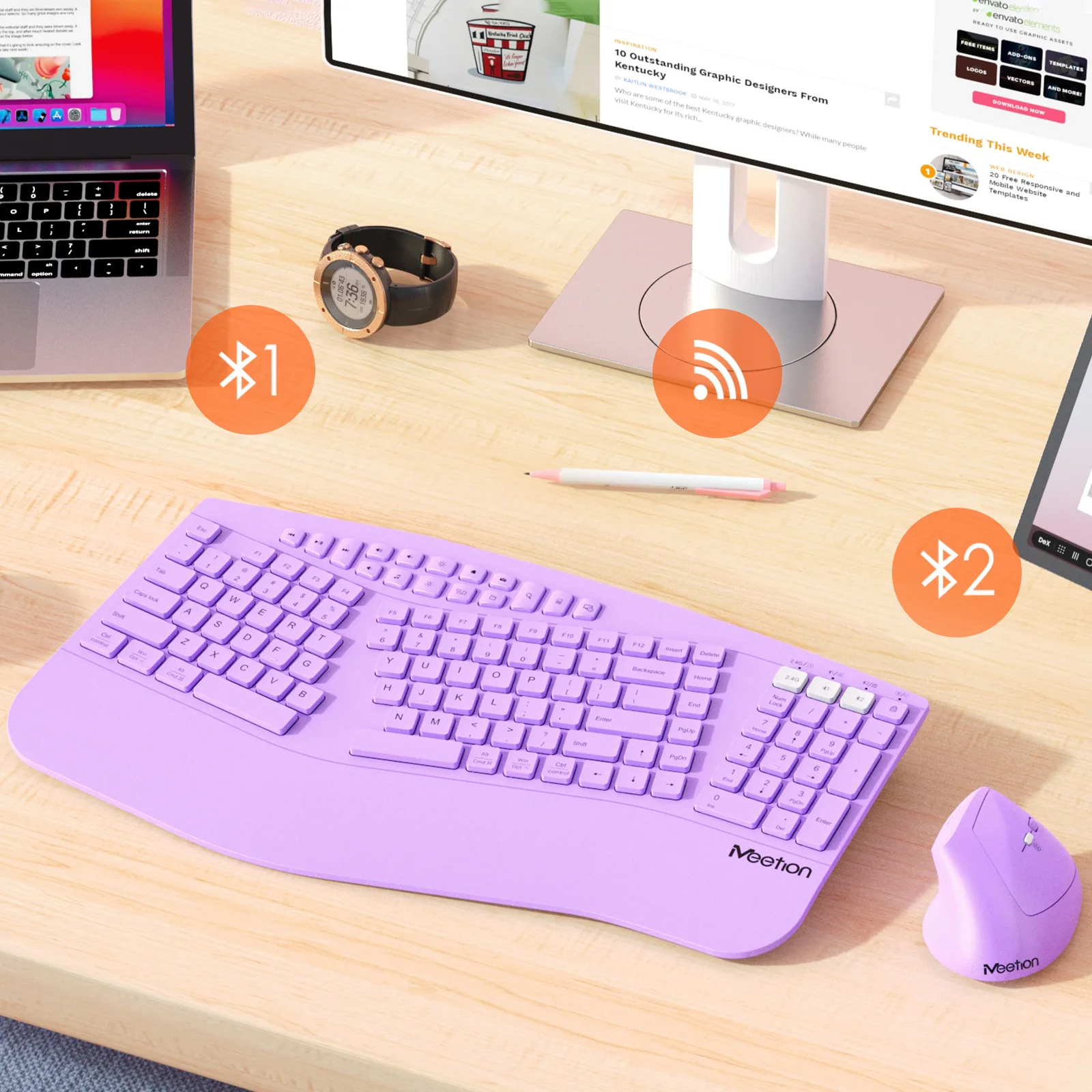 Ergonomic Keyboard And Mouse Set Rechargeable 2.4G Bluetooth Dual-mode Low Noise Button Wrist Pad Keyboard And Vertical Mouse
Ergonomic Keyboard And Mouse Set Rechargeable 2.4G Bluetooth Dual-mode Low Noise Button Wrist Pad Keyboard And Vertical Mouse