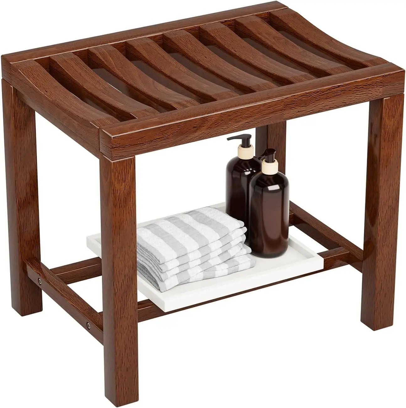 Rubber Wood Shower Bench, Non-Slip Waterproof Wooden Shower Stool for Adults & Elderly, Sturdy Bath Seat for Inside Shower or Tu
Rubber Wood Shower Bench, Non-Slip Waterproof Wooden Shower Stool for Adults & Elderly, Sturdy Bath Seat for Inside Shower or Tu