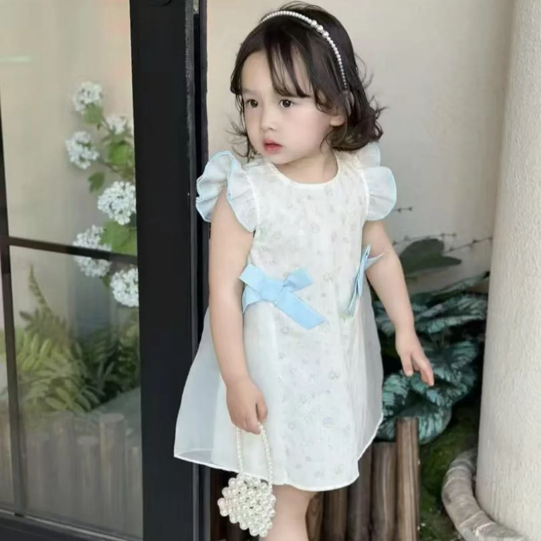 Children's Clothing 2025 Summer New Style Girls' Floral Bow Mesh Spliced Sotton Sleeveless Dress 90-130CM
Children's Clothing 2025 Summer New Style Girls' Floral Bow Mesh Spliced Sotton Sleeveless Dress 90-130CM
