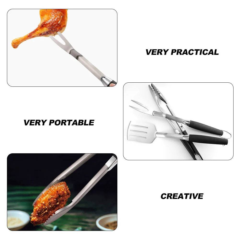 1 set Stainless Steel BBQ Tools Barbecue Set Shovel Fork Tongs Premium Quality Outdoor Camping Holidays Gifts
1 set Stainless Steel BBQ Tools Barbecue Set Shovel Fork Tongs Premium Quality Outdoor Camping Holidays Gifts
