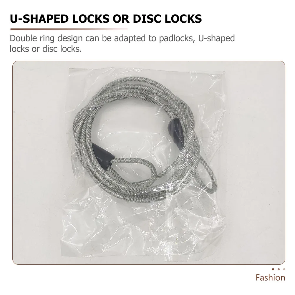 3pcs Bike Cable Steel Wire Rope Anti-Theft Safety Cord For Luggage Case Universal Flexible Wire Double Looped Padlock Cable
3pcs Bike Cable Steel Wire Rope Anti-Theft Safety Cord For Luggage Case Universal Flexible Wire Double Looped Padlock Cable