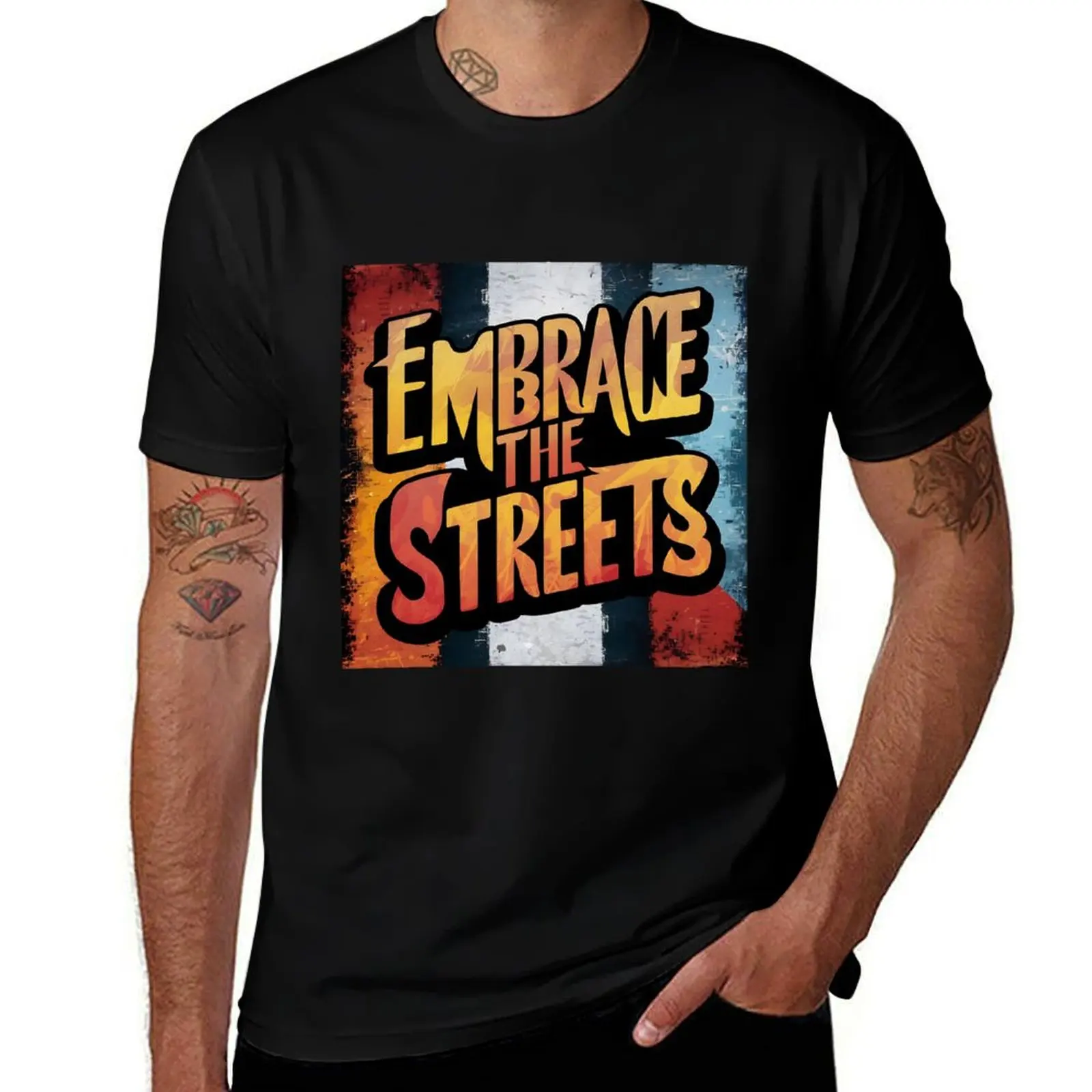 Embrace the streets, street art culture T-Shirt t shirt man casual t shirts for man graphic funny cotton tshirt 100% T-shirt
Embrace the streets, street art culture T-Shirt t shirt man casual t shirts for man graphic funny cotton tshirt 100% T-shirt
