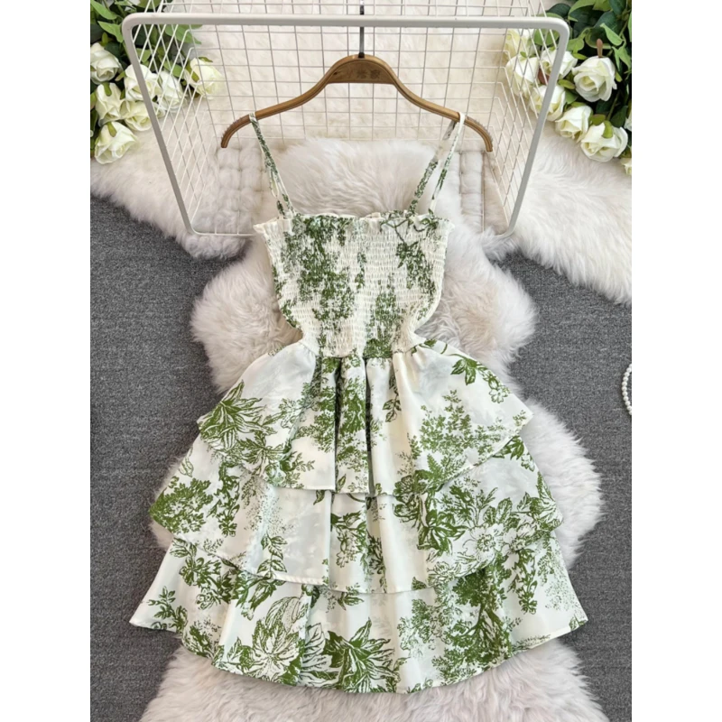 Women's Slip Dress French Style Floral Printing Sleeveless Spaghetti Strap A-Line Mini Dresses Office Lady Wear for 18-24Y
Women's Slip Dress French Style Floral Printing Sleeveless Spaghetti Strap A-Line Mini Dresses Office Lady Wear for 18-24Y