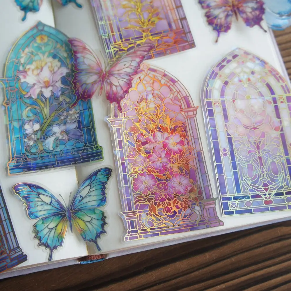 10 Pcs Laser Diamond Pattern Colored Glass Windows Butterfly Style PVC Sticker Scrapbooking DIY Gift Decoration Tag
10 Pcs Laser Diamond Pattern Colored Glass Windows Butterfly Style PVC Sticker Scrapbooking DIY Gift Decoration Tag