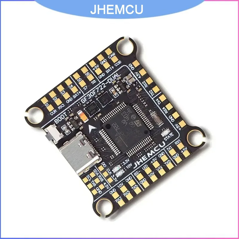 Полетный контроллер JHEMCU GF30 F722 с двойной резервной системой, двойным BEC и гироскопом для FPV-дронов 3-6S, профессиональный контроллер с функцией Fail-Safe
Полетный контроллер JHEMCU GF30 F722 с двойной резервной системой, двойным BEC и гироскопом для FPV-дронов 3-6S, профессиональный контроллер с функцией Fail-Safe