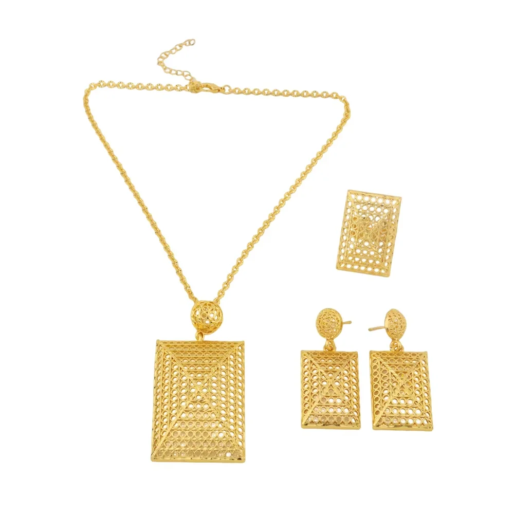 Boho Gold Plated Flower Jewelry Set Necklace Earrings Women Dubai Bridal Party Accessories 
Boho Gold Plated Flower Jewelry Set Necklace Earrings Women Dubai Bridal Party Accessories