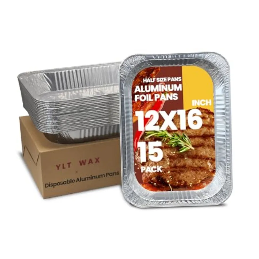 12x16 Aluminum Foil Pans, Pack Disposable Full Size Large Baking Pan for Roasting, Restaurants, Cooking, Heating, Buffets
12x16 Aluminum Foil Pans, Pack Disposable Full Size Large Baking Pan for Roasting, Restaurants, Cooking, Heating, Buffets