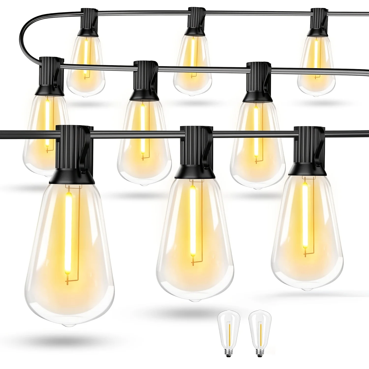 Светодиодные уличные гирлянды ST38, водонепроницаемые подвесные светильники для террасы, веранды, сада, двора, балкона, 2700K
Светодиодные уличные гирлянды ST38, водонепроницаемые подвесные светильники для террасы, веранды, сада, двора, балкона, 2700K