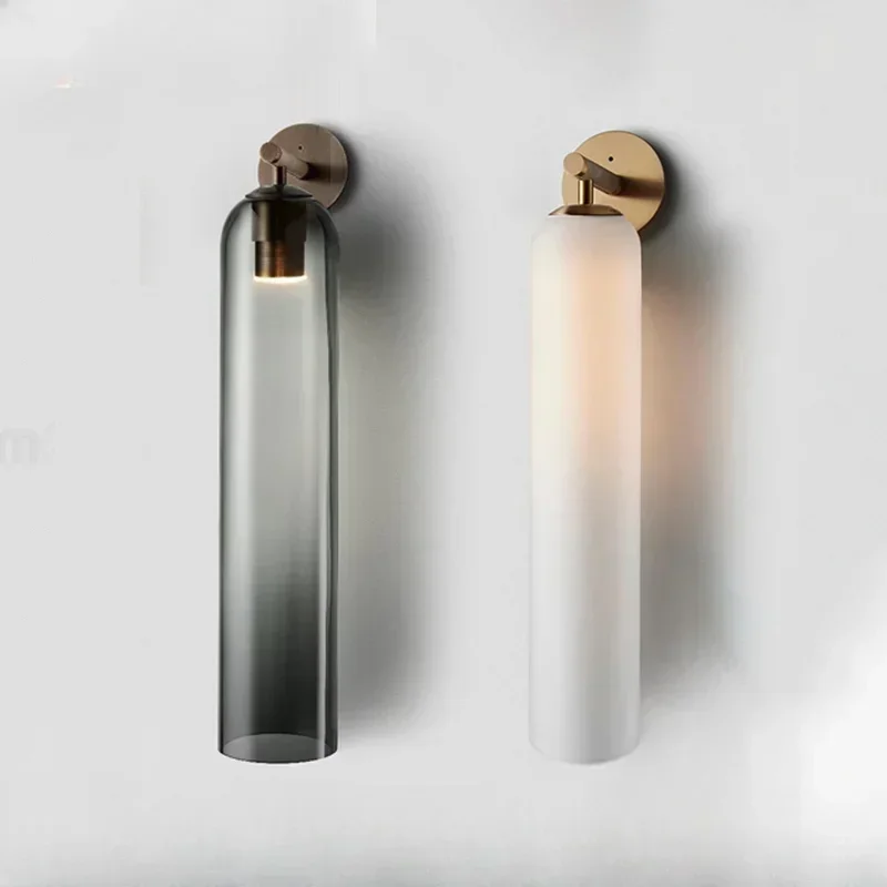 Designer Long Strip Frost Wall Lights Modern Smoke Gray Glass Wall Lamp Art Bedroom Headboard Aisle for Bedside Home Decor
Designer Long Strip Frost Wall Lights Modern Smoke Gray Glass Wall Lamp Art Bedroom Headboard Aisle for Bedside Home Decor