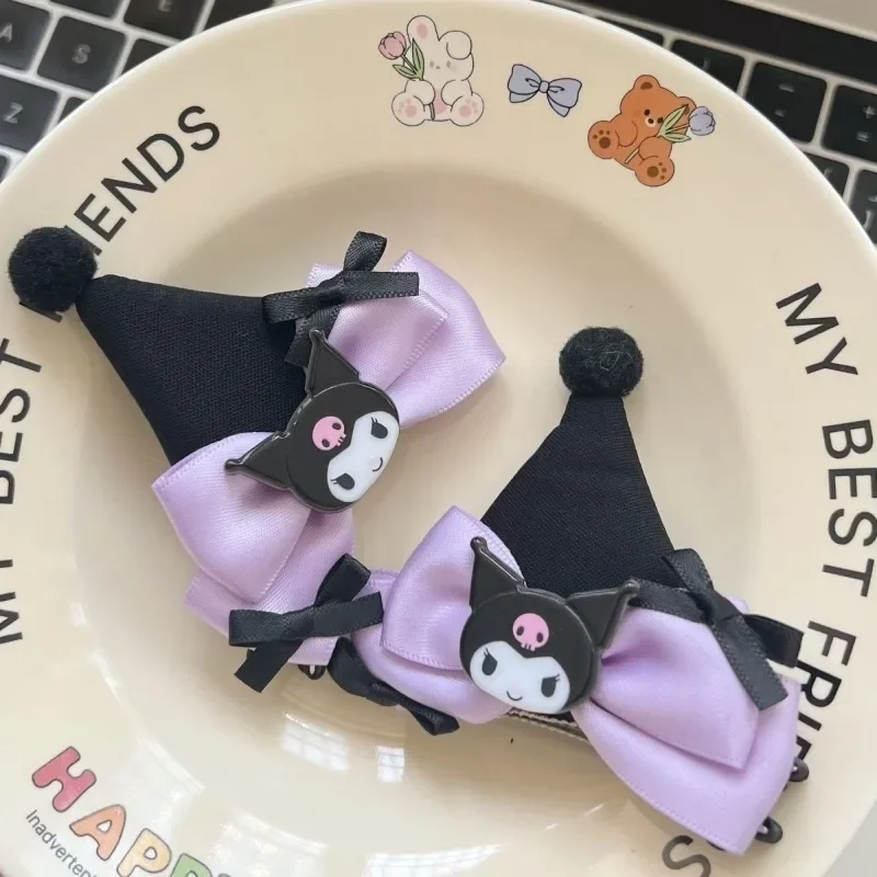 1 Pair Sanrio Kuromi Hair Clips Anime Cartoon Fashion JK Bow Cat Ears Funny Girls Hair Accessories BB Clip Girls Holiday Gifts
1 Pair Sanrio Kuromi Hair Clips Anime Cartoon Fashion JK Bow Cat Ears Funny Girls Hair Accessories BB Clip Girls Holiday Gifts