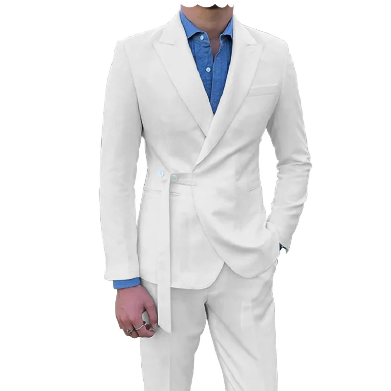 2024 New Men Suits for Wedding 2 Piece Slim Fit Suit Mens Business Jacket Blazer and Pants for Beach Wedding
2024 New Men Suits for Wedding 2 Piece Slim Fit Suit Mens Business Jacket Blazer and Pants for Beach Wedding 