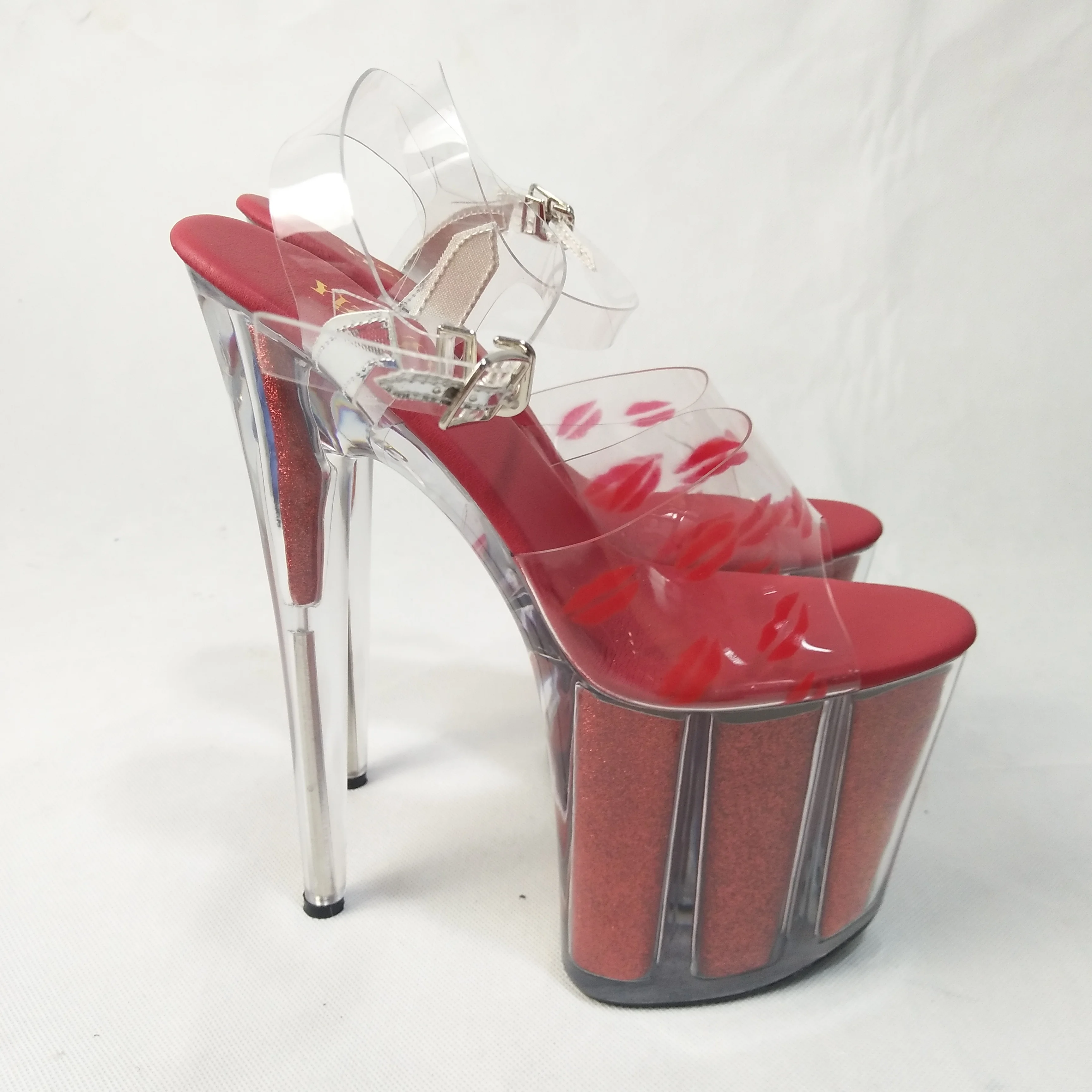 Crystal wedding shoes, 20cm heels, sexy red lip sandals, 8in Parisian fashion party stage dance shoes
Crystal wedding shoes, 20cm heels, sexy red lip sandals, 8in Parisian fashion party stage dance shoes