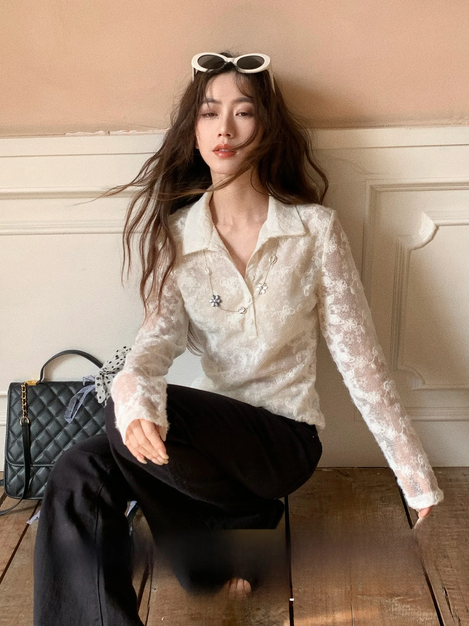 French Style Long Sleeve T-Shirt Women Slim Fit Hollow out Collar Lace Night Think of You Henley Shirt Polyester Nylon
French Style Long Sleeve T-Shirt Women Slim Fit Hollow out Collar Lace Night Think of You Henley Shirt Polyester Nylon