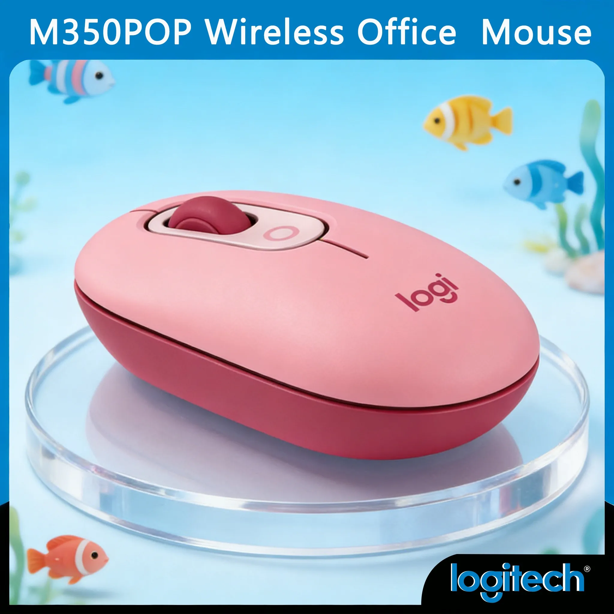 Logitech M305POP Wireless Optical Mouse 4000DPI Adjustable Sensitivity