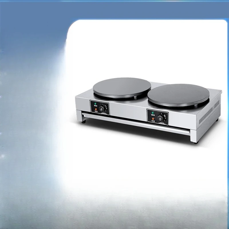 Electric double head stove stainless steel egg crepe pancake fruit machine
Electric double head stove stainless steel egg crepe pancake fruit machine