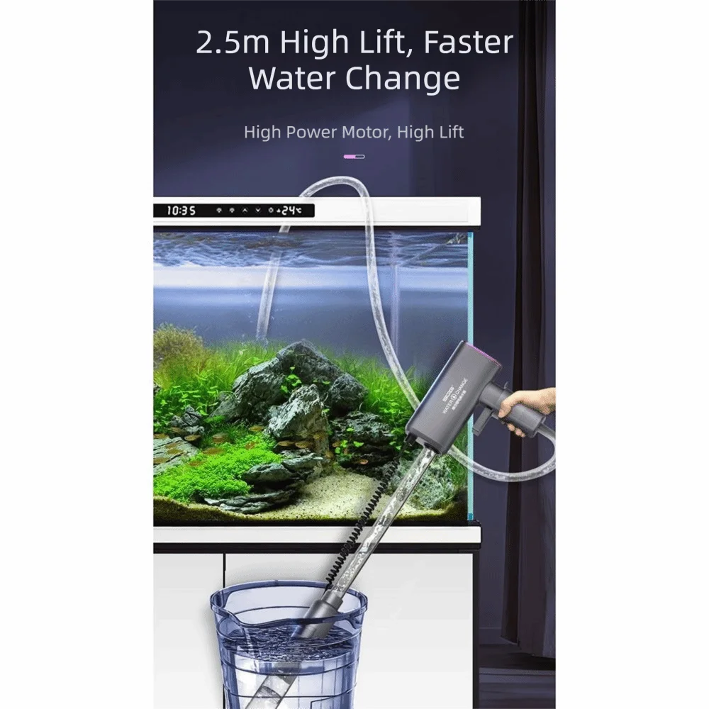 Automatic Automatic Aquarium Vacuum Electric High Flow Rate Aquarium Water Changer Extremely Long Battery Life Self-Priming
Automatic Automatic Aquarium Vacuum Electric High Flow Rate Aquarium Water Changer Extremely Long Battery Life Self-Priming